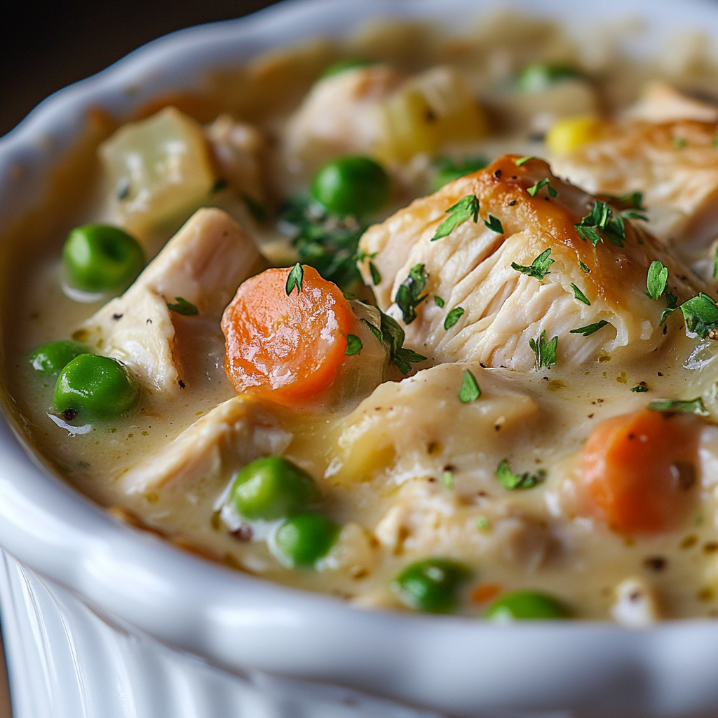 Skinny Chicken Pot Pie Soup is an easy and quick healthy All Recipes keto dinner ideas recipes that you can cook if you like . In Tasty Recipes blog we got the best easy dinner,