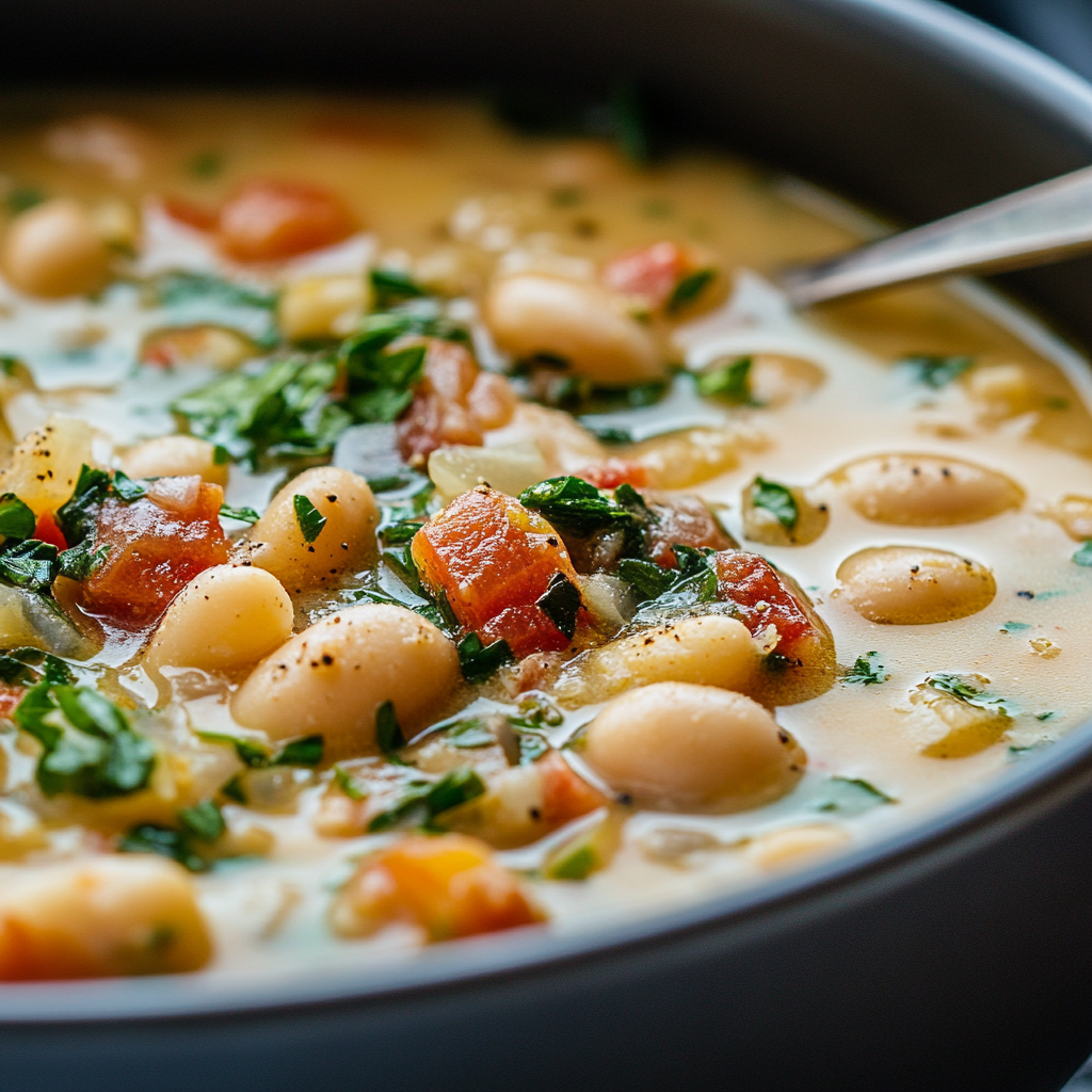 Tuscan White Bean Soup ss Tuscan White Bean Soup is an easy and quick healthy All Recipes keto dinner ideas recipes that you can cook if you like . In Tasty Recipes blog we got the best easy dinner,