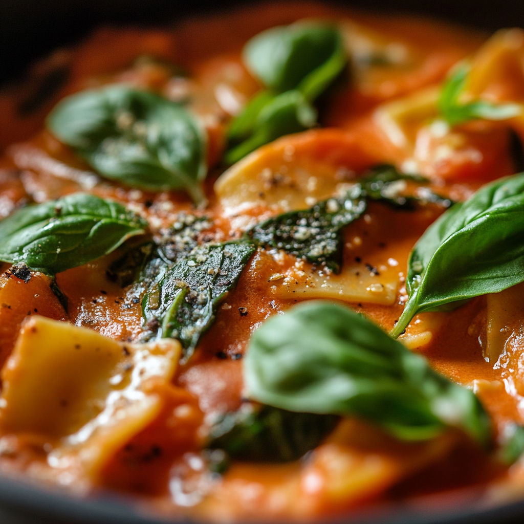 Vegan Creamy Tomato Pasta with Spinach and Basil is an easy and quick healthy All Recipes keto dinner ideas recipes that you can cook if you like . In Tasty Recipes blog we got the best easy dinner,