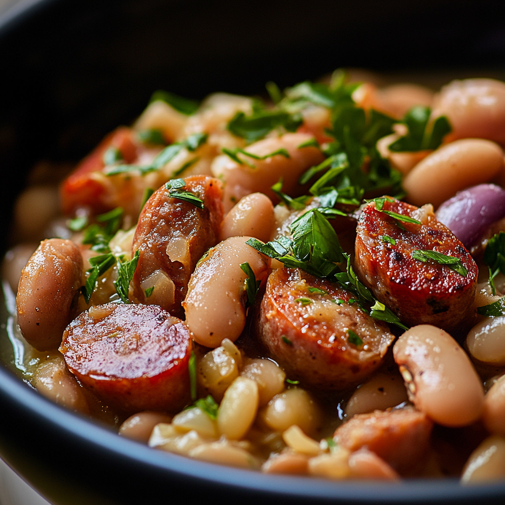 White Bean and Sausage Stew ss White Bean and Sausage Stew is an easy and quick healthy All Recipes keto dinner ideas recipes that you can cook if you like . In Tasty Recipes blog we got the best easy dinner,